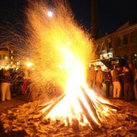 Osterfeuer in der Kulturbrauerei<br><small>Party und großes Osterfeuer auf dem Hof